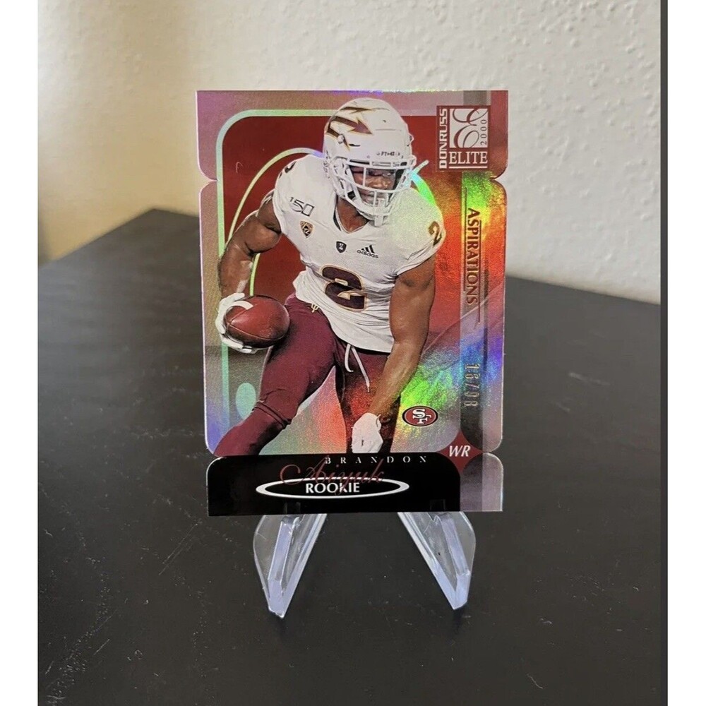 2020 Elite BRANDON AIYUK Rookie Aspirations Die Cut /98 RC 49ers 2KR-BA